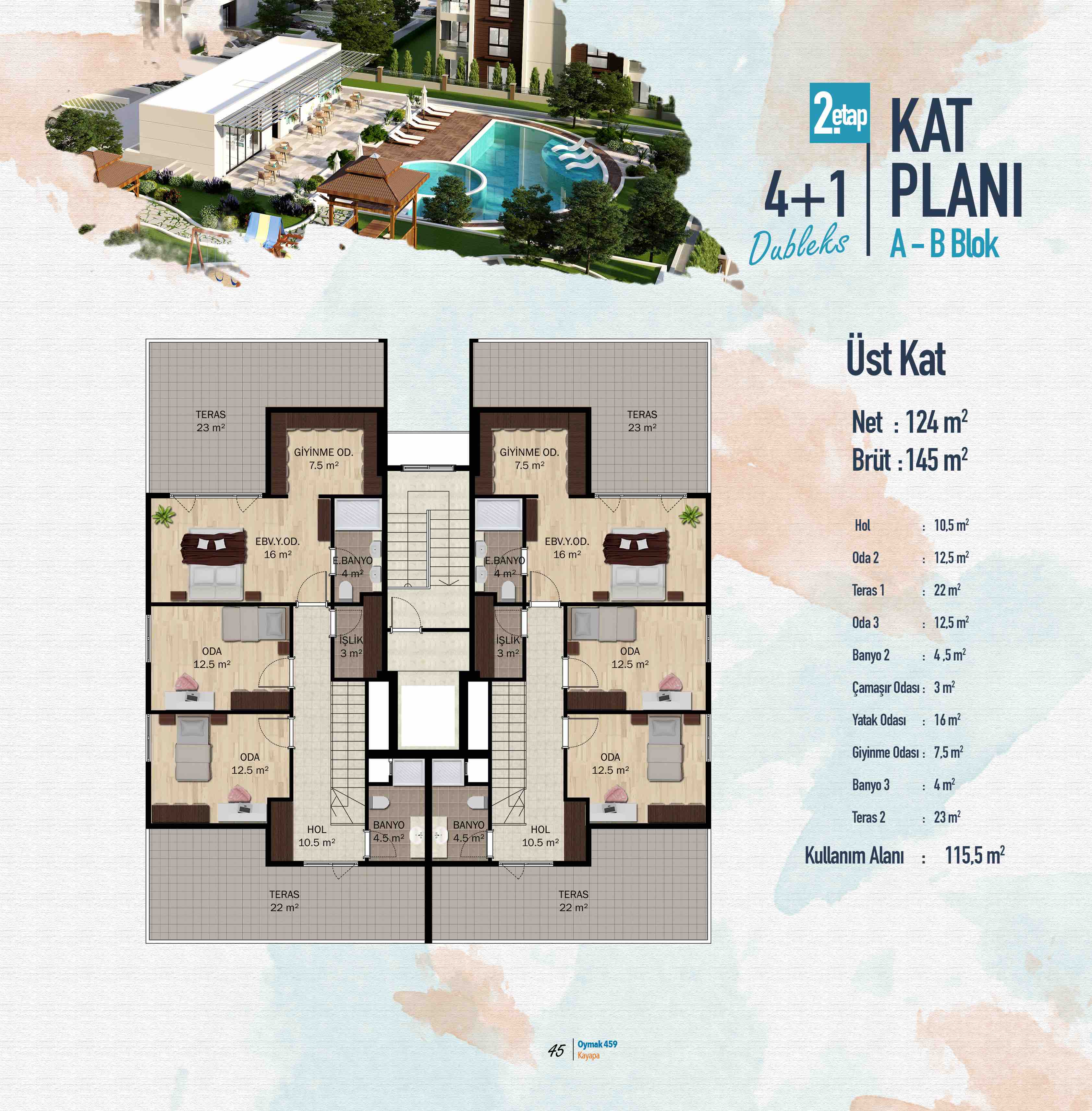 Oymak 459 Kayapa Kat Planı