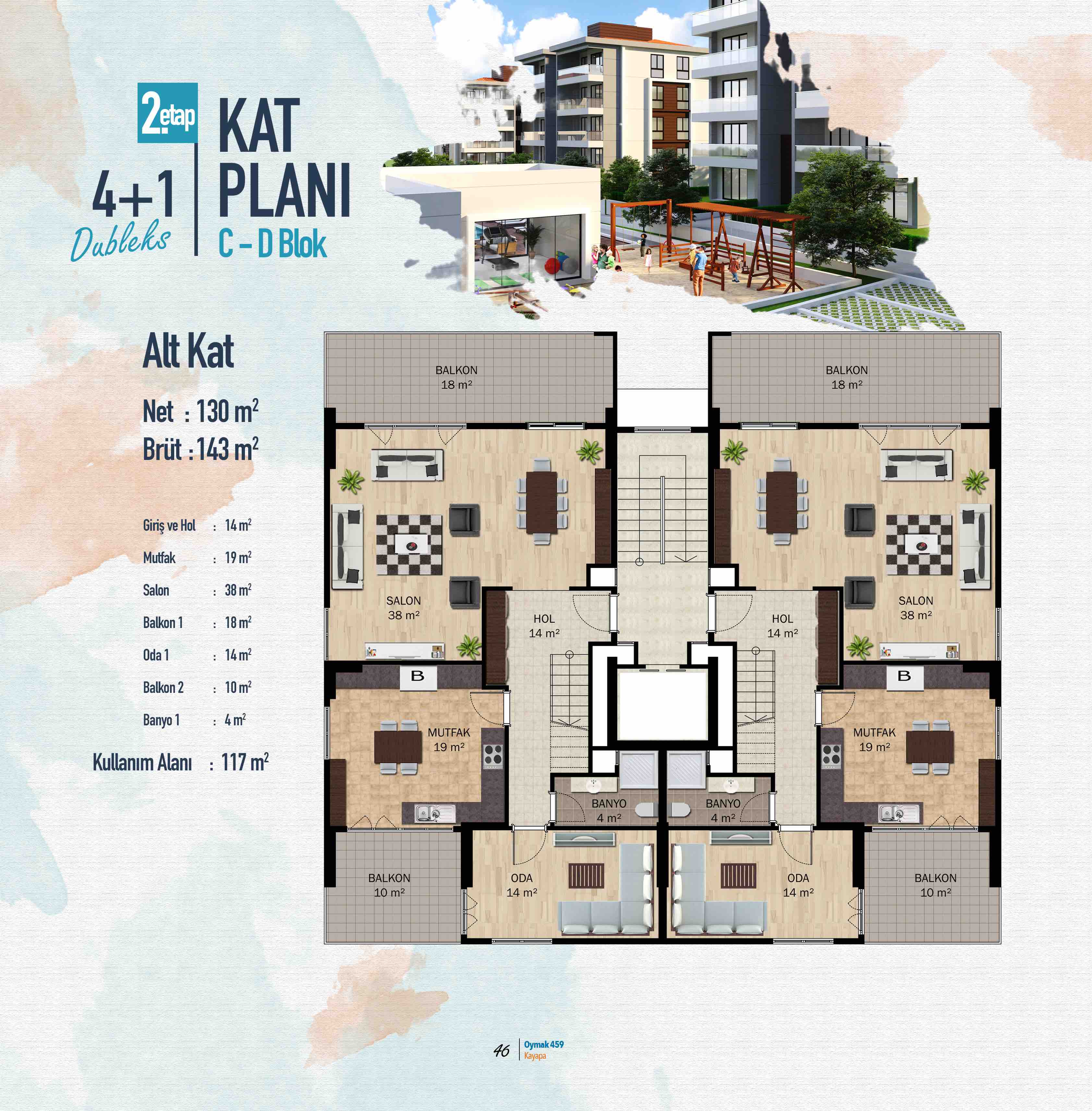 Oymak 459 Kayapa Kat Planı