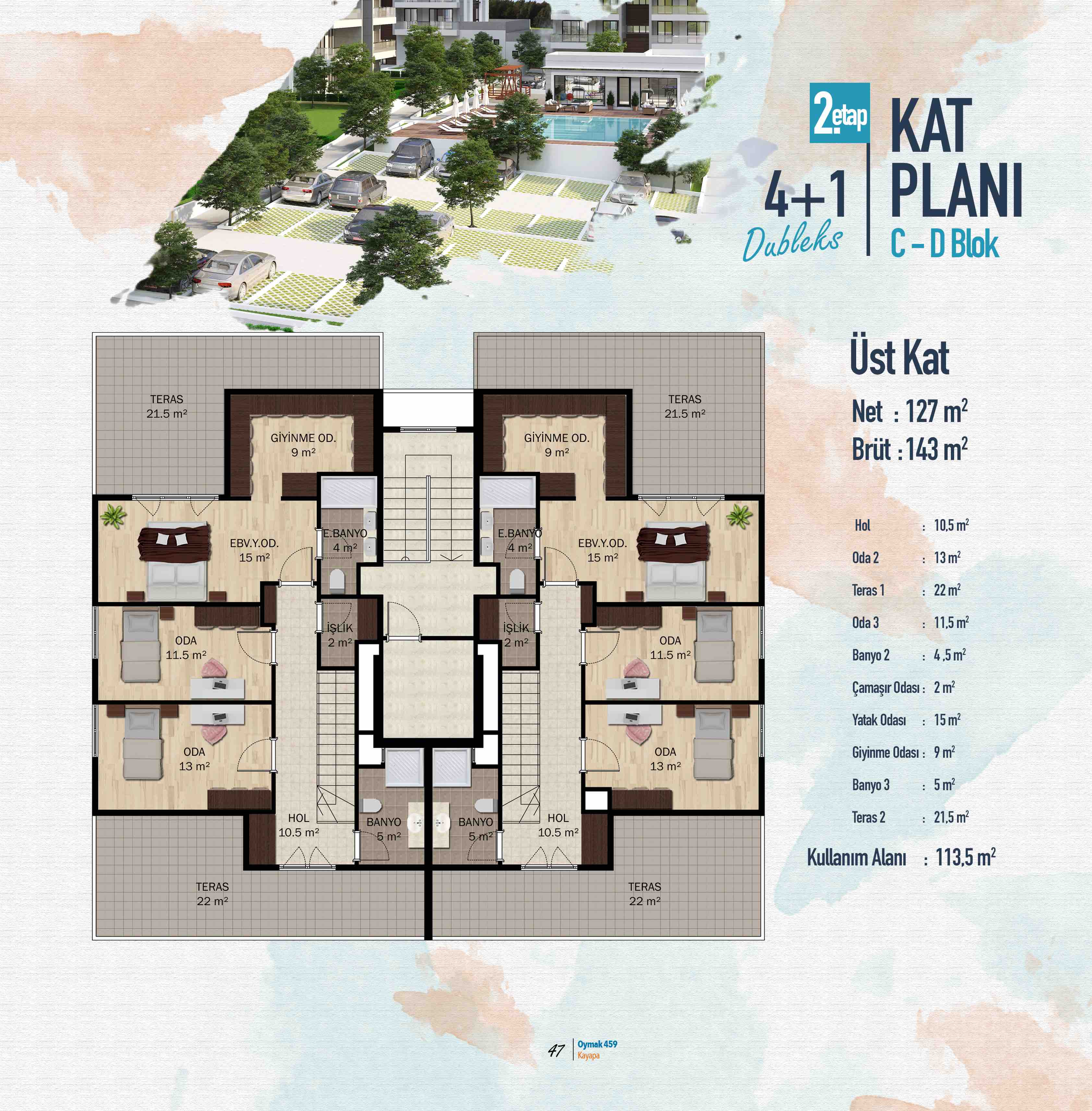 Oymak 459 Kayapa Kat Planı